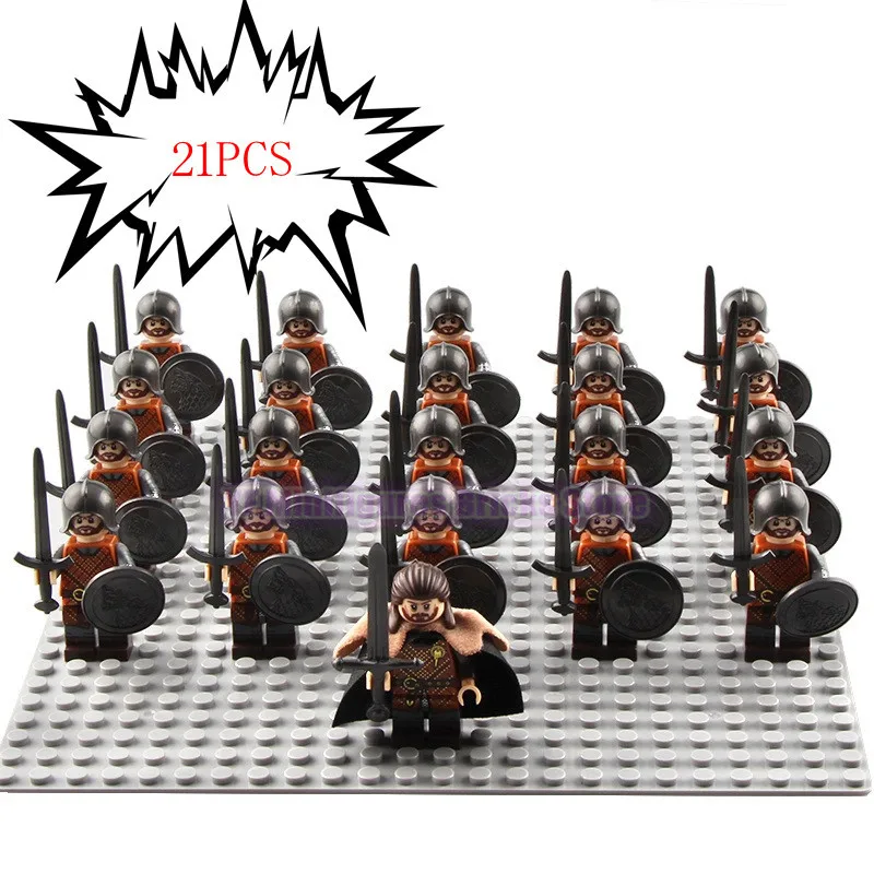 Игра престолов Legoed Kingsguard Минифигурки Playmobil средневековые рыцарские воины