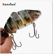 Banshee 90 мм 10 г Джеркбейт подвесной Воблер для щуки искусственная приманка Джеркбейт Черный Гольян рыболовные приманки плавающий Жесткий Бас