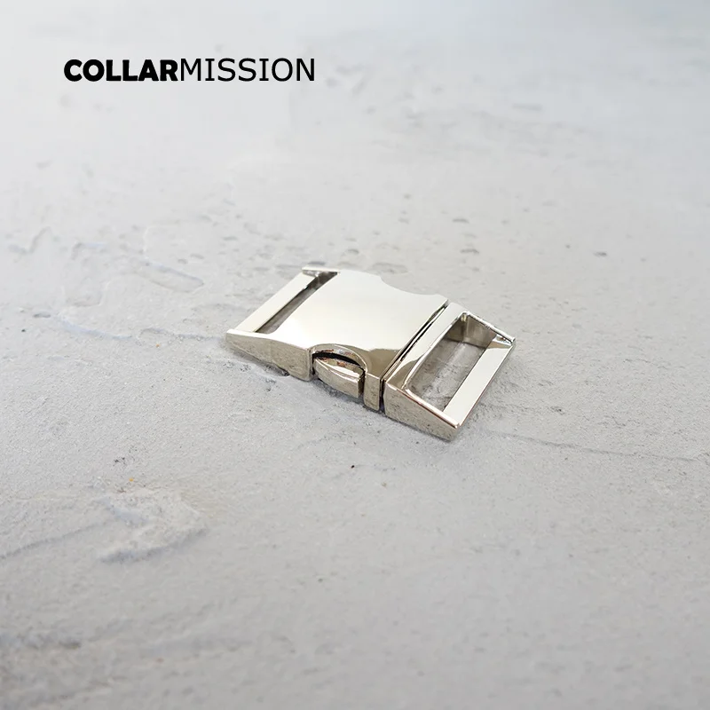 Контурная боковая пряжка Экологичная металлическая серебристая 25 мм сделай сам