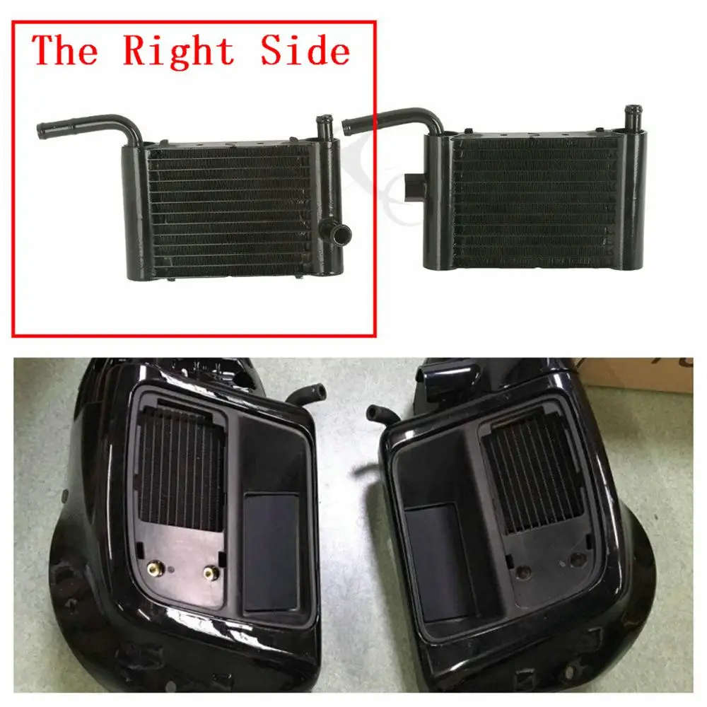 Нижний вентилируемый радиатор для мотоцикла L/R Harley Touring Twin Cam FLHT FLTR 2014 2020 Road King