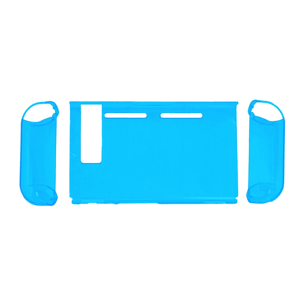 Blue Защитный корпус под стекло Прозрачный чехол для ПК для Nintendo Switch NS NX чехол жесткий прозрачный чехол для задней крышки оболочка для nyd аксессуары - Цвет: Blue