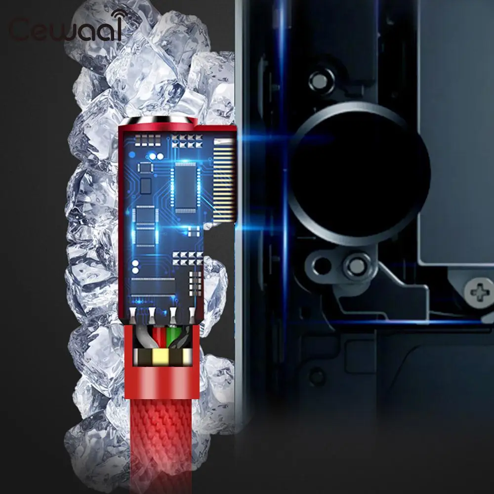 Micro USB зарядный кабель 1 2 3 м тканевый Плетеный для Andorid планшетного телефона в