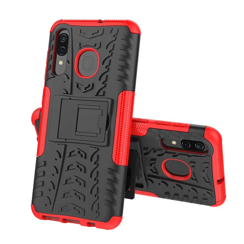 red Чехол для samsung Galaxy A50 A30 чехол s samsung A50 A30 A40 A20 A70 A60 30 50 M30 M20 M10 A6S крышка бронированный противоударный чехол Coque - Цвет: red