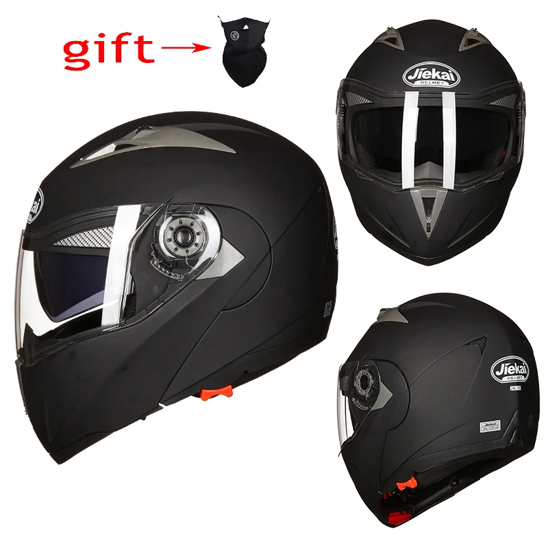 JIEKAI новейший модульный флип мото rcycle шлем casco moto с двумя линзами capacete da moto cicleta с внутренним солнцезащитным козырьком DOT 105 - Цвет: 1