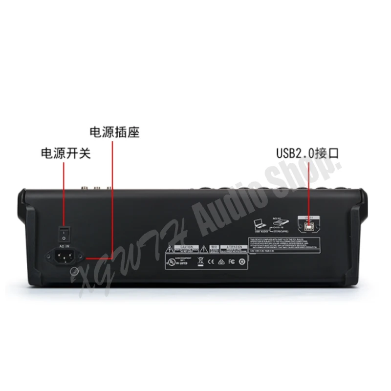 Профессиональный 16XU MP3 аудио микшер 16-канальный USB Bluetooth микшерный пульт с 24 цифровой эффекты реверберации для сцены DJ