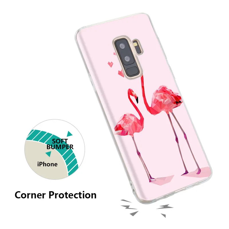 Чехол KISSCASE Girly с узором для Samsung galaxy a5 2017 Galaxy S7 Edge Note 9 8 S9 S8 Plus S6 фламинго чехлы Coque |