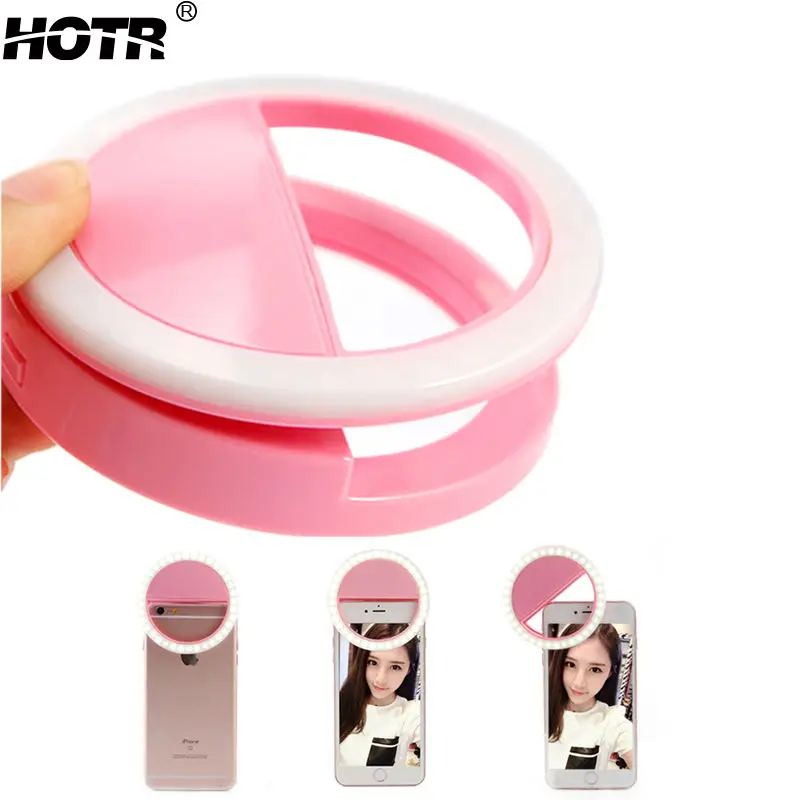 Светящаяся вспышка для селфи светодиодная яркий заполняющий свет зажим
