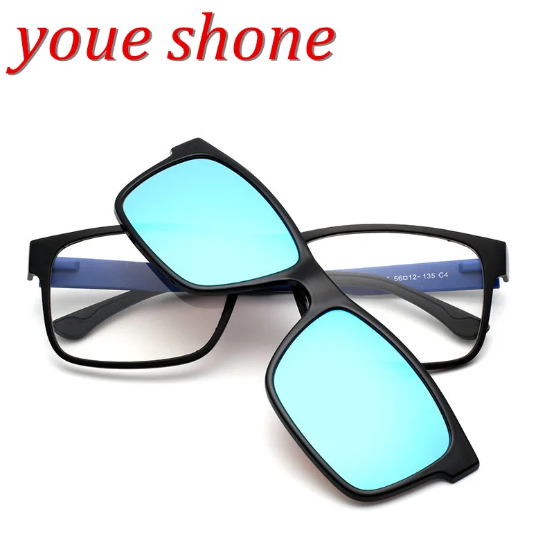 Youe shone квадратные очки модные ультра легкие гибкие ацетатные TR90 оправы для очков