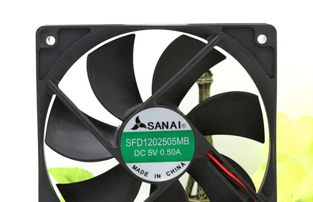 Оптовая продажа: SFD1202505MB 5V 0.50A 12025 2-линейный двойной шаровая фреза вентилятор |