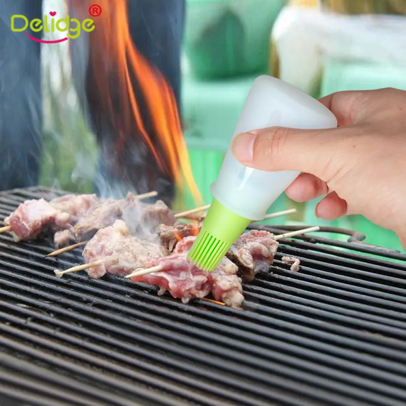 Delidge 1 шт., силиконовая бутылка для масла, щетка для выпечки, жидкое масло, мед, щетки, инструмент для барбекю, для выпечки, блинов, кухонные аксессуары
