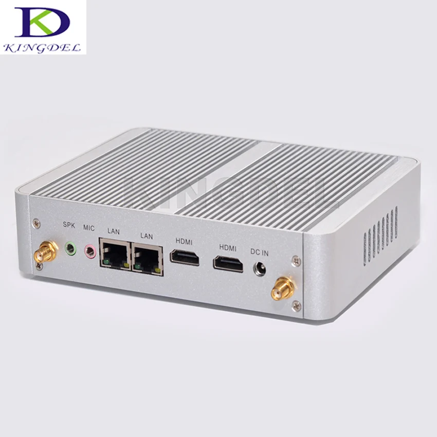 Kingdel Новое поступление Безвентиляторный Mini PC Linux NC690 WI FI celeron N3050 двухъядерный Braswell