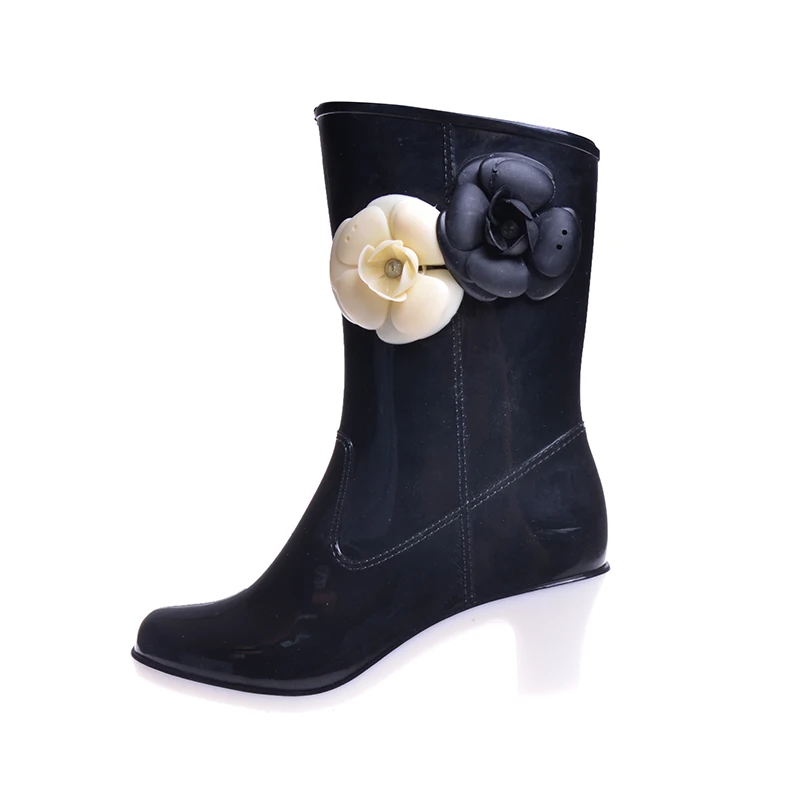 Tangnest/непромокаемые сапоги милые женские модные теплые водонепроницаемые до