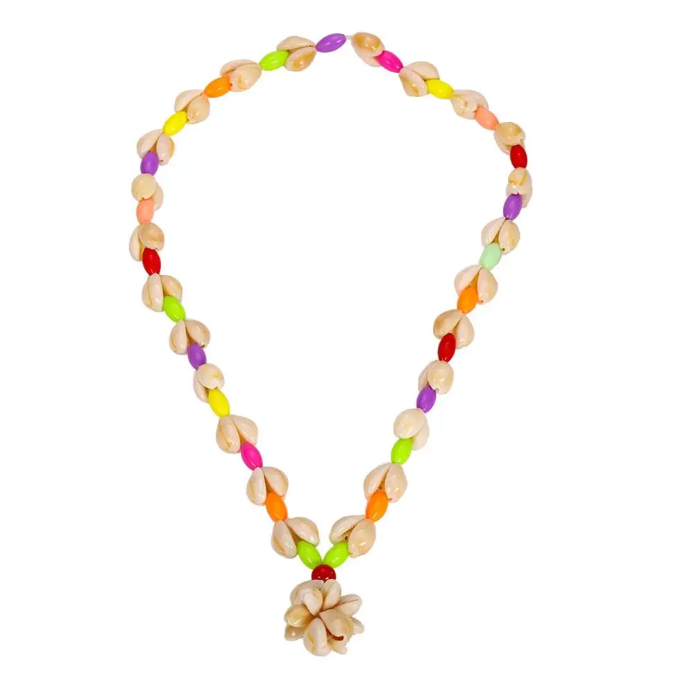 Multi Color 2 Лучшее дамское Двухслойное ожерелье-чокер Za для женщин, летнее праздничное Ювелирное колье с подвеской в виде раковины, Жемчужное массивное ожерелье - Окраска металла: Multi Color 2
