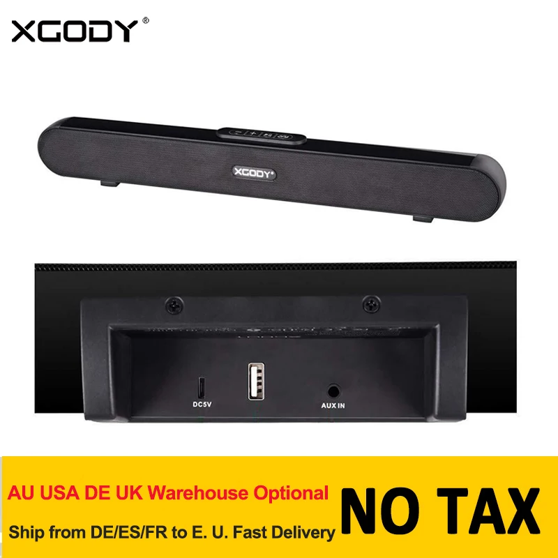 Xgody Bluetooth динамик Саундбар G Xs01 10 Вт для домашнего кинотеатра Systerm ТВ музыка кино