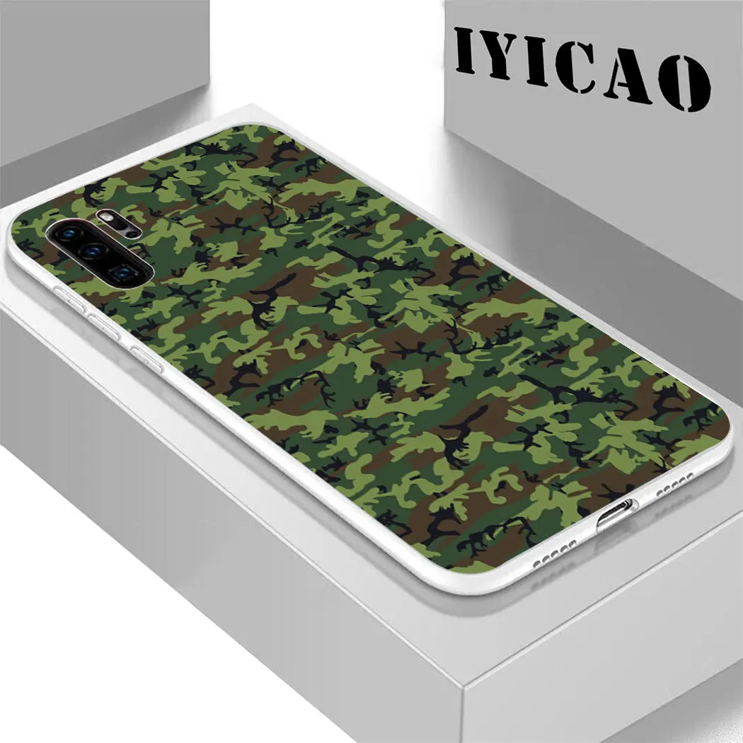 Камуфляжный жесткий чехол для Huawei Honor 6A 6C 7A 7C 7X 8 8X 9 10 20 9X Lite Pro Play Note View | Мобильные