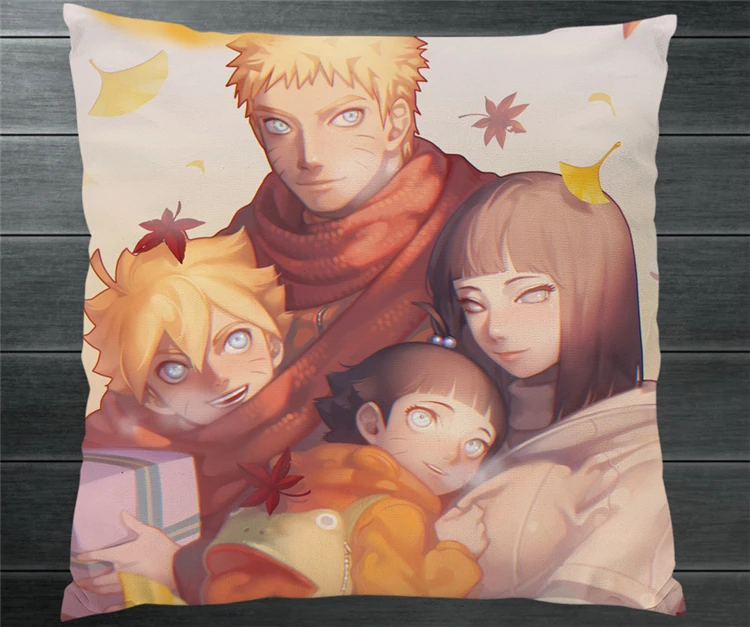 Чехол с изображением героев аниме BARUTO Uzumaki Boruto Hyuga Hinata двухсторонняя подушка