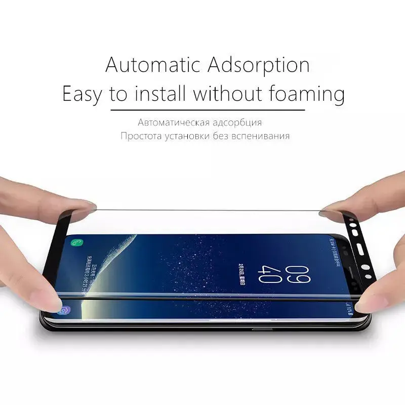Чехол из закаленного стекла для Samsung Galaxy S8 S9 Plus 9H прочная 5D изогнутая Защита