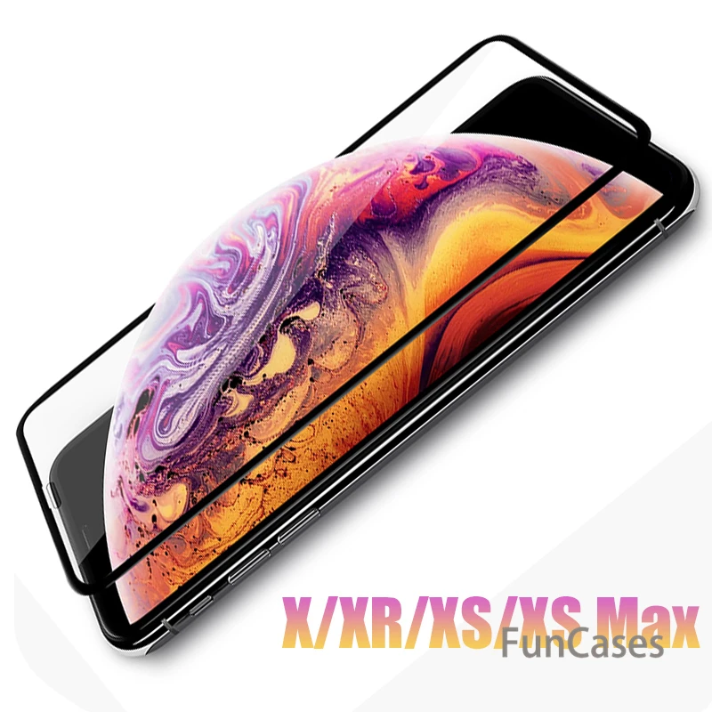 360 Оригинальное Защитное стекло для Apple iPhone XR чехол XS Max X R S Прозрачное закалённое