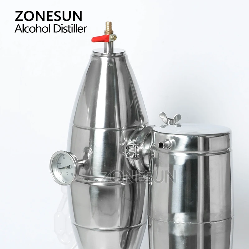 ZONESUN 20 30 50 70 л винный дистиллятор оборудование для пивоварения бойлер из