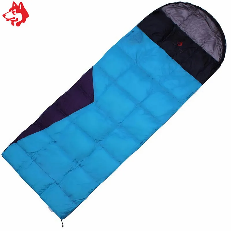 Beste 550g Eendendons Vulling 380 T Nylon Polyester Stof Oranje/Blauw Envelop Outdoor Wandelen Camping 1.15 Kg Eend Down Slaapzakken