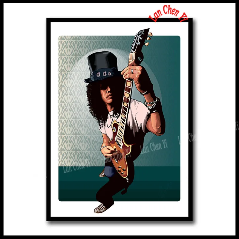 Guns n' Roses жесткая Рок Музыкальная Группа Slash плакат белая бумага с покрытием плакаты отличные фотографии на стену для подарка