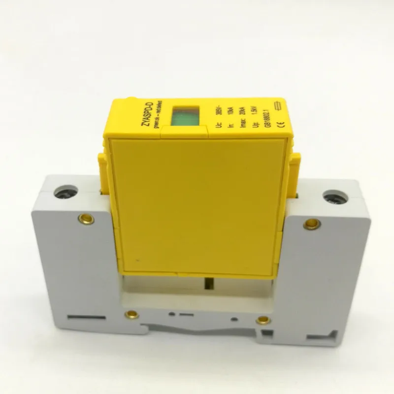 1 полюс 10-20ка~ 385VAC SPD дом устройство защиты от перенапряжений защитное Низковольтное устройство Разрядника