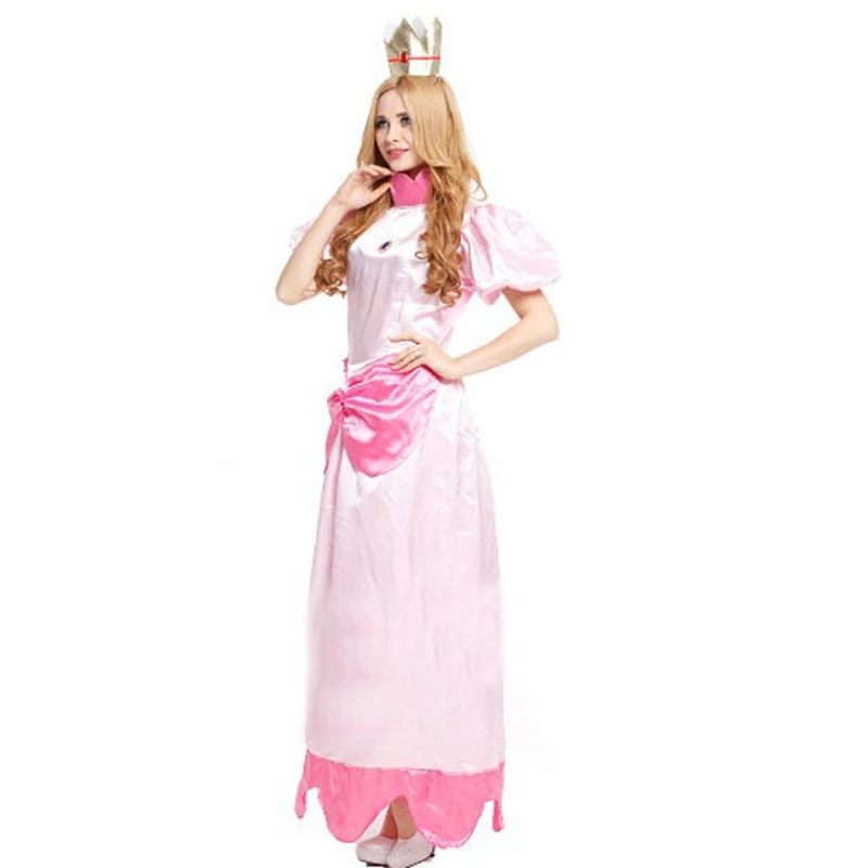 Милый Элегантный розовый персиковый костюм принцессы костюмы на Хэллоуин для