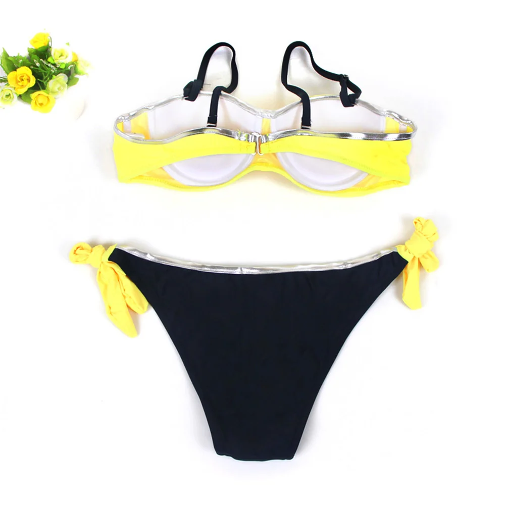 Push Up Sexy Bikini Swimwear Women New Large Size Halter Swimsuit Bikini Brazilian Beachwear Bathing Suit Women Two Pieces