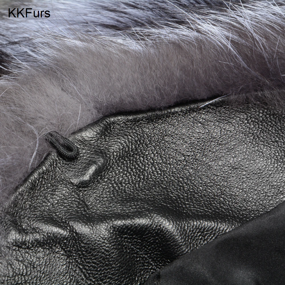 

JKKFURS 2021 New Arrivals Winter Women's Thick Warm Real Fox Fur Short Coat High Quality Outerwear Fashion Jacket S7149