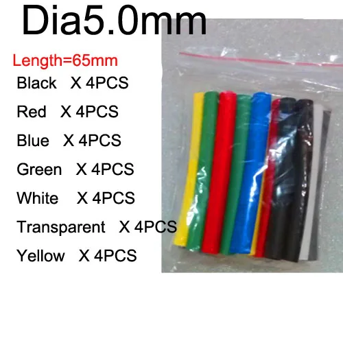 Изоляционная трубка оберточные термоусадочные трубки полиолефиновые 2:1 набор