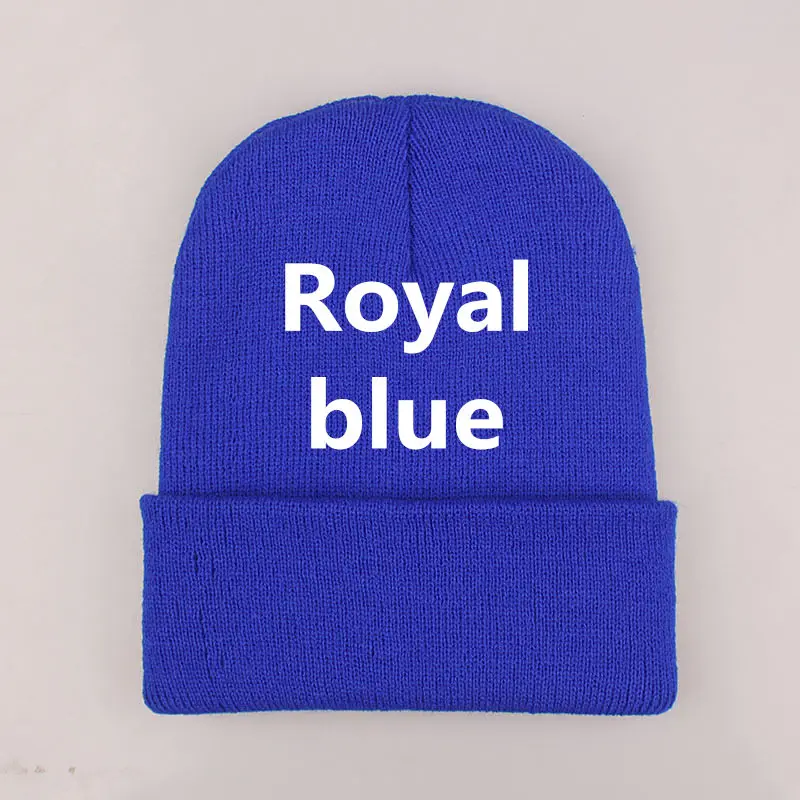 DIY design Accepts One Winter Beanie 24 Colors Hats Printing Your Own Logo Customized Fashion Warm Cap Unisex Elasticity Knit