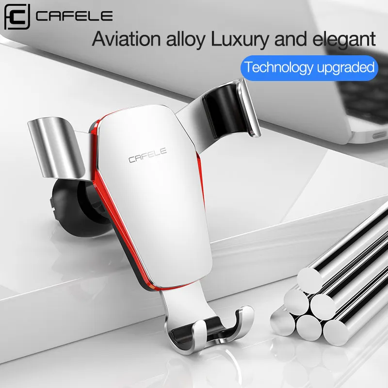 cafele gravity car phone holder air vent monut stand holder for phone in car support for iphone 12 11 pro accessory car interior free global shipping