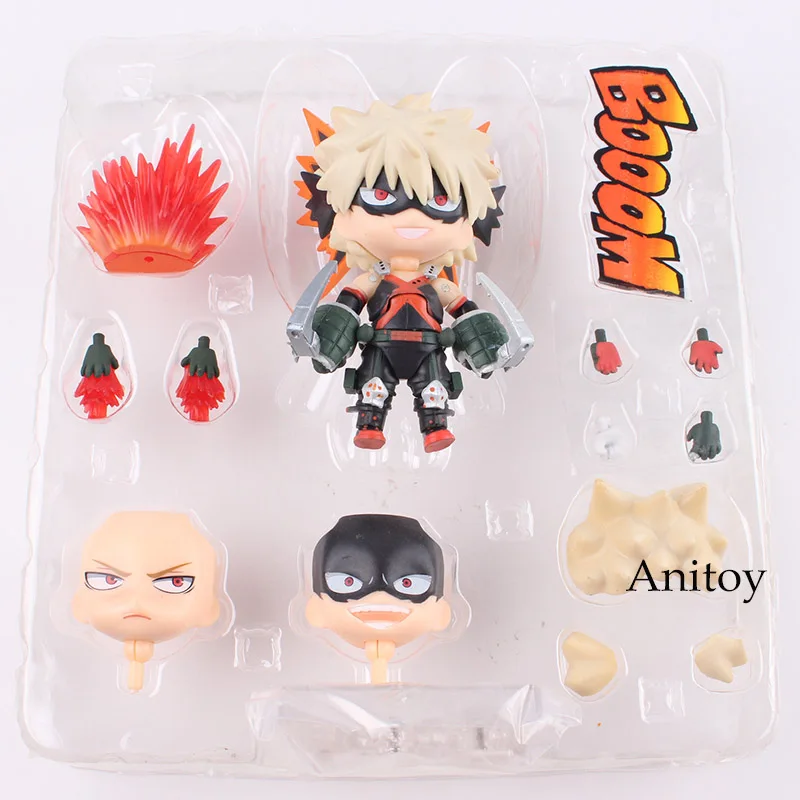 Bakugou in bag Фигурка My Hero Academy Bakugou Katsuki& Midoriya Izuku Nendoroid 686/705 ПВХ Boku No Hero Academy фигурка коллекционная игрушка - Цвет: Bakugou in bag