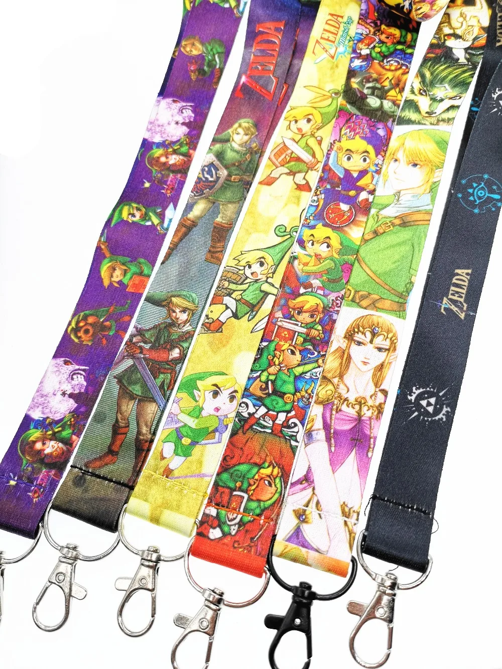 Лот из 12 предметов японского аниме ZELDA мальчиков ключ бейдж со шнурком ID Держатели карт шеи ремни с брелоком подарки для детей