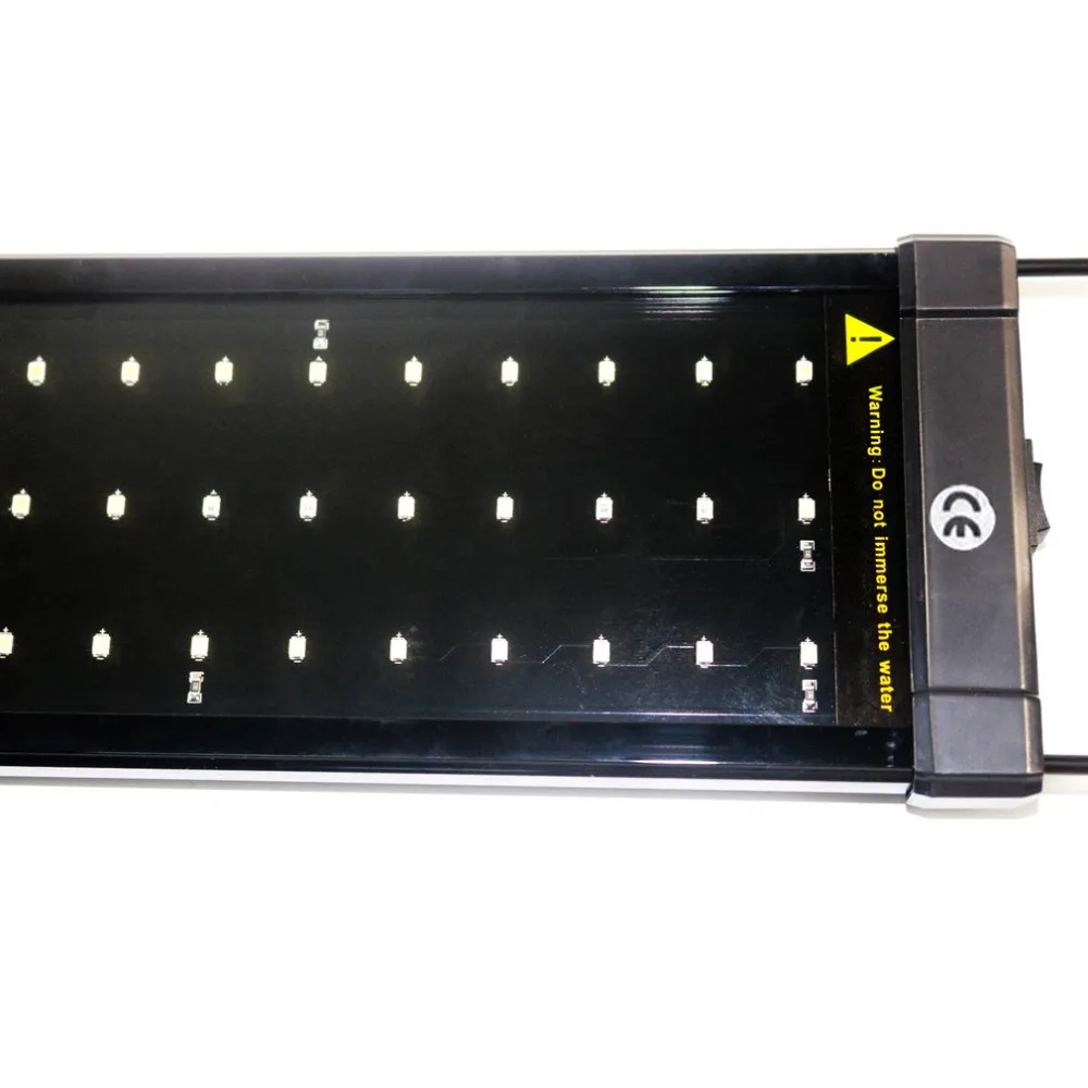 60 белых и 12 синих светодиодов рыбы аквариума свет супер яркий аквариум лампы с