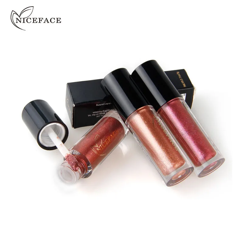 NICEFACE Новый 6 Цвет бриллиантовый блеск металлик Помада Жидкая 24 H Lasting для губ