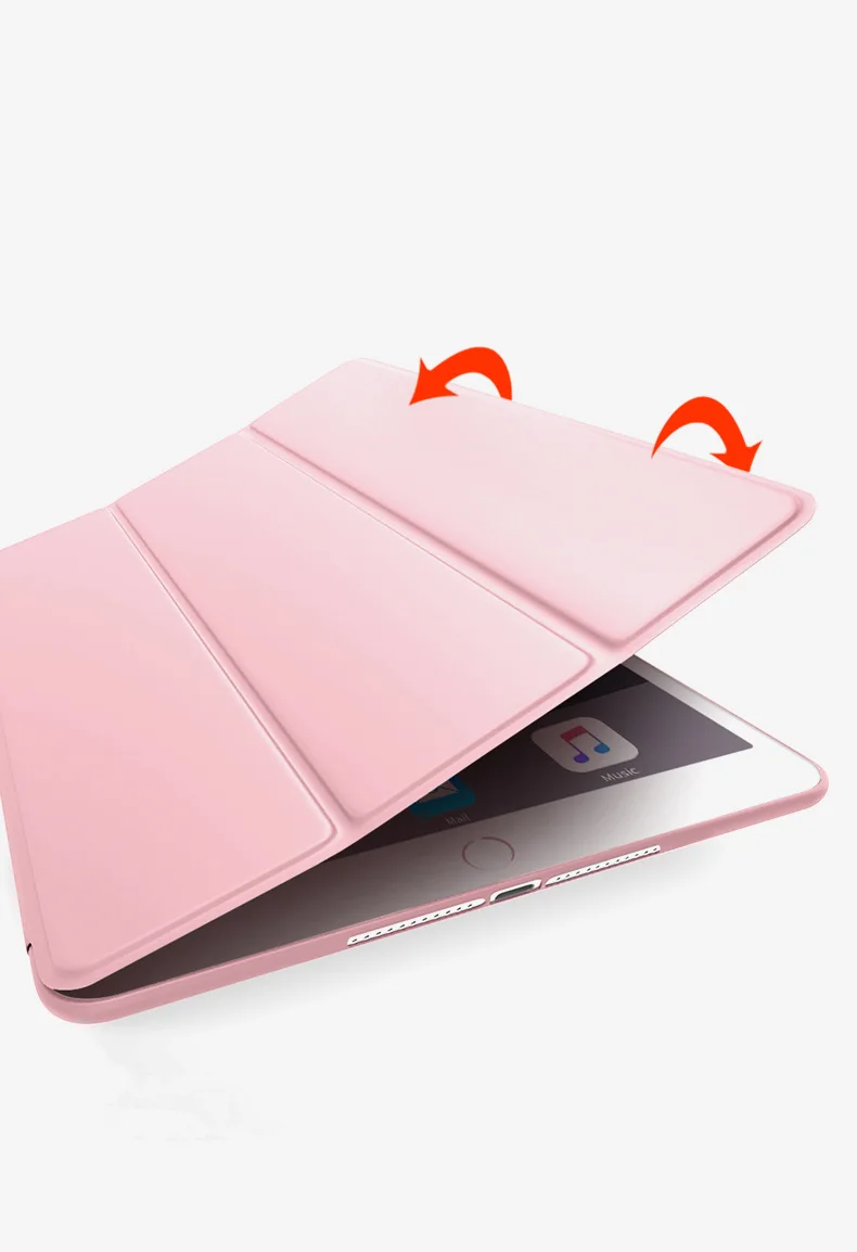 Роскошный оригинальный смарт чехол из искусственной кожи для iPad air магнитный
