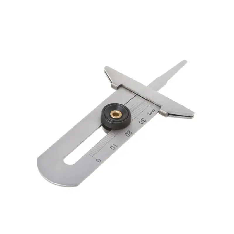 

New Stainless Steel Tyre Tread Depth Gauge 0-30mm Caliper Depth Measurement Tool