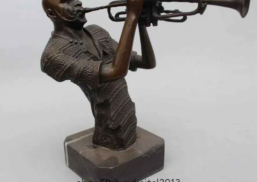 9 &quotскульптура Западное искусство бронзовые мраморные мужчины бандсман играть