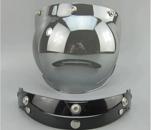 Винтажный Ретро мотоциклетный козырек с 3 защелками и открытым лицом для