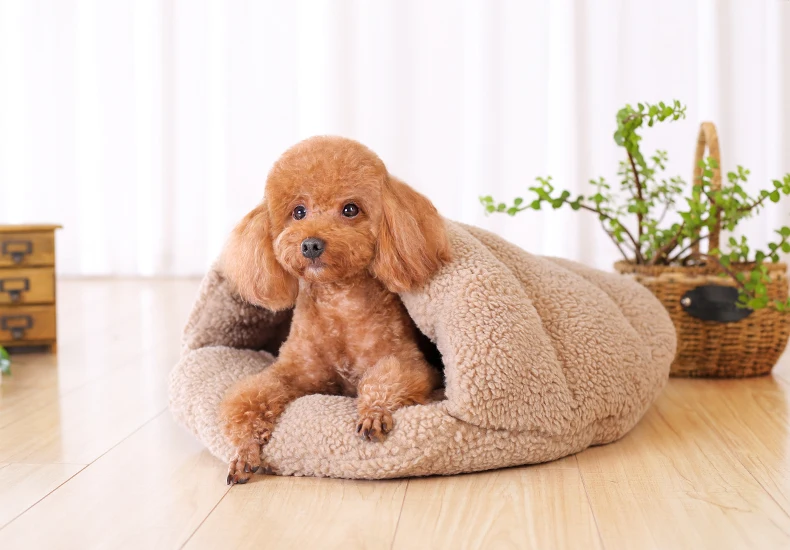 HOOPET со съемным моющимся чехлом для саморазогрева спальный боди с принтом «Snuggle мешок кровать приятные пещера Хомяк и маленькая собака/кошка собак из мягкой кожи; цвет серый, желтый; сезон лето