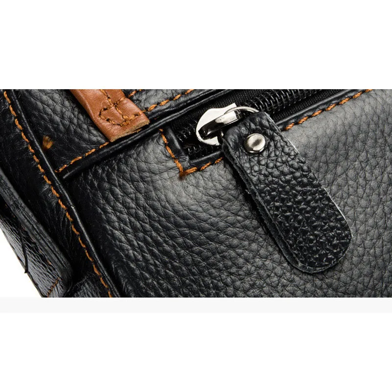 Новая брендовая мужская сумка из натуральной кожи мессенджер коровьей для