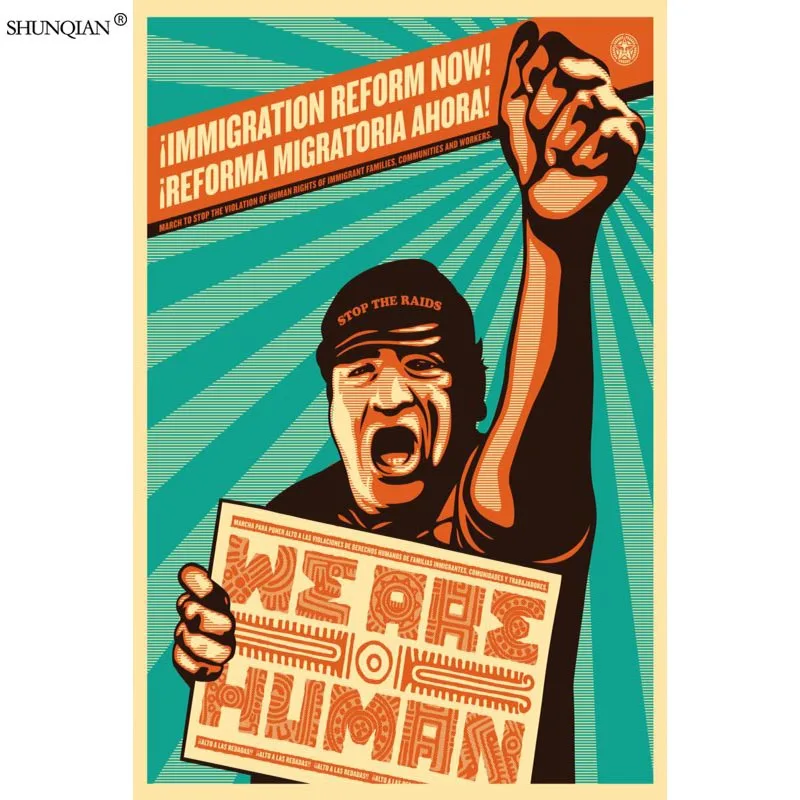 11 Shepard Fairey постер из шелковой ткани печать плакатов ткань печать стены плакат на заказ атласный плакат 40X60 см, 50X75 см, 60X90 см - Цвет: 11