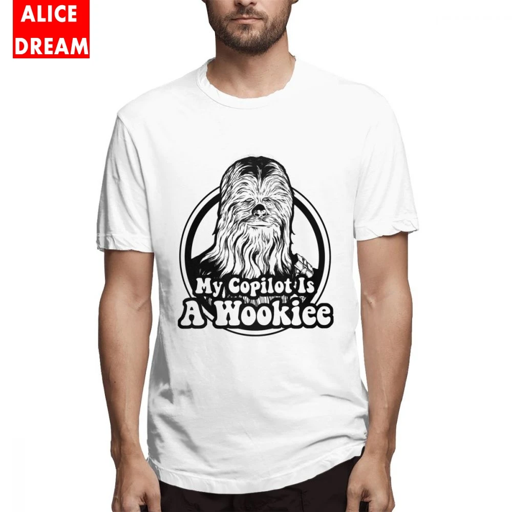 Chewbacca футболка Звездные войны Wookiee Copilot для мужчин Фото Пользовательские футболки
