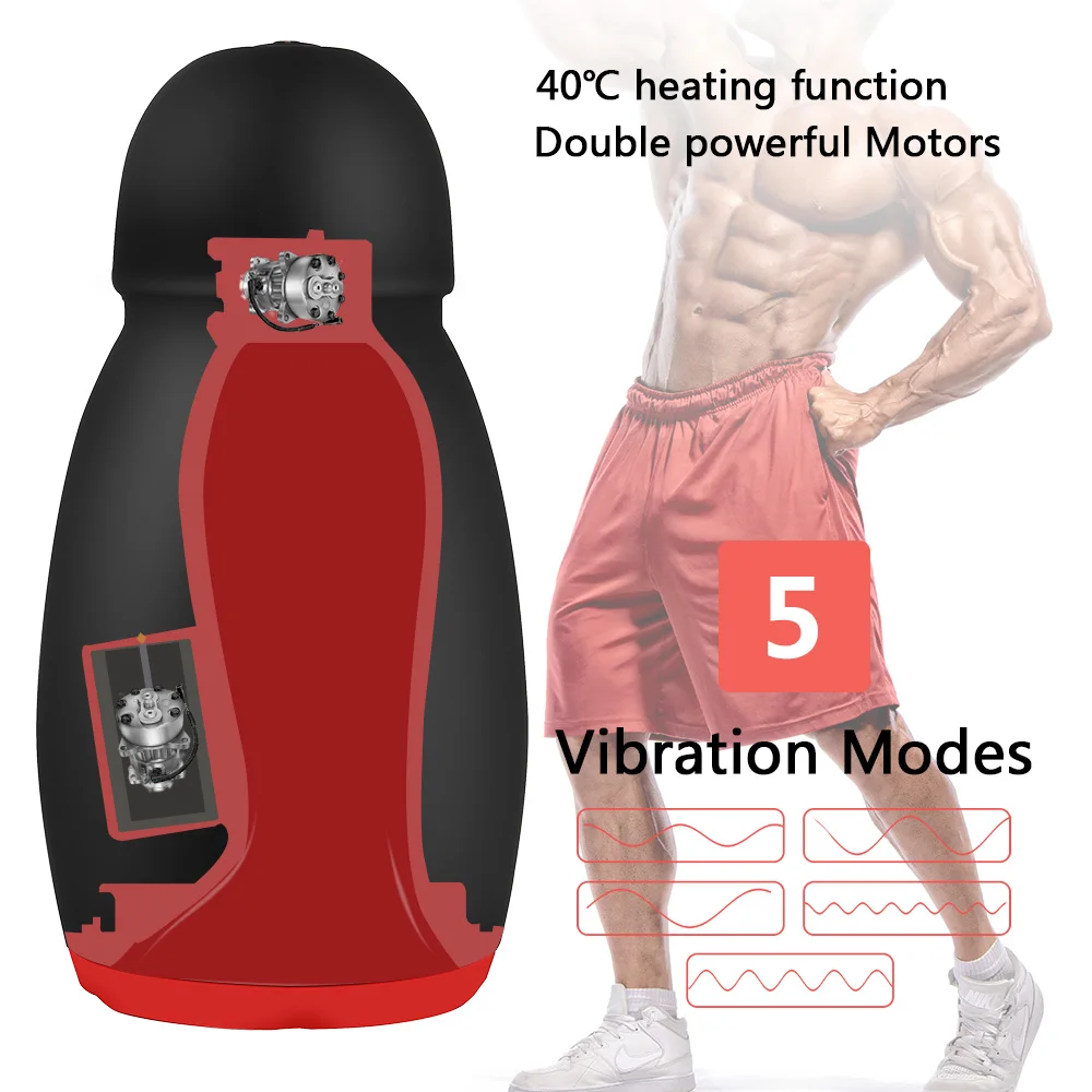 GUIMI оральный секс мастурбатор для мужчин Обогрев искусственная вагина взрослых