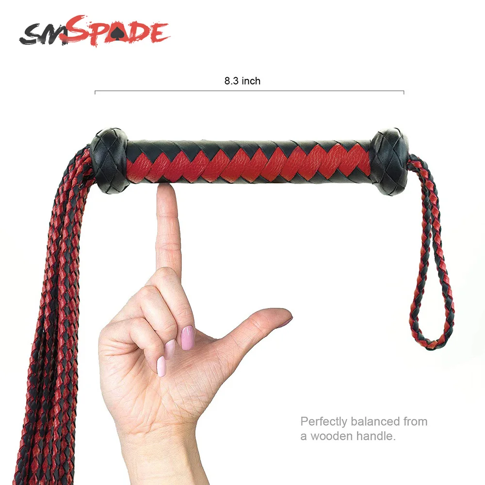 Черно-красная плетеная ручная работа SMSPADE бондаж бутик флирт с лошадью для