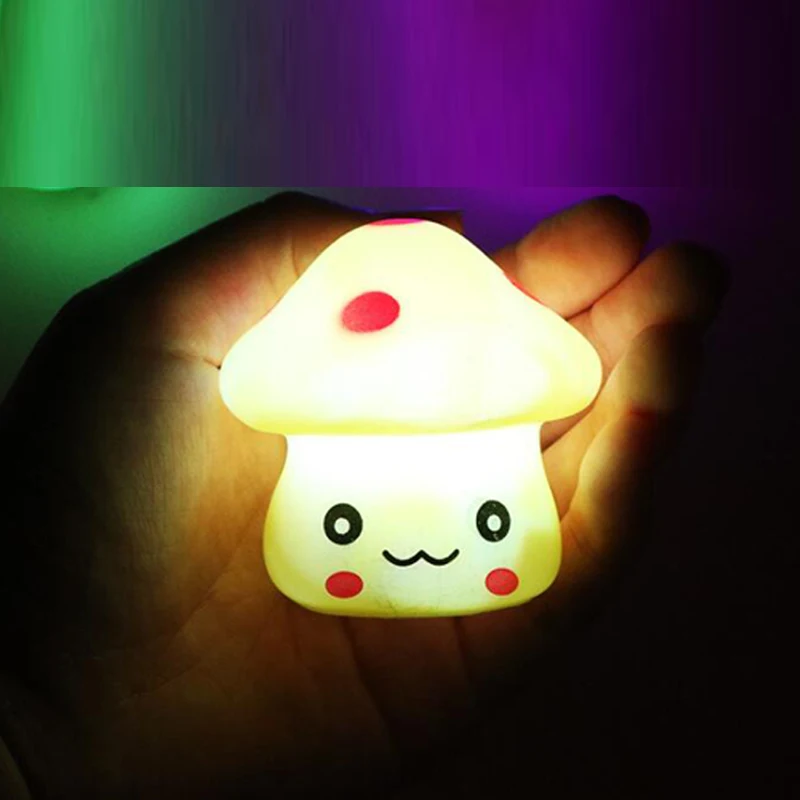 Горячая Распродажа светодиодный грибной ночной Светильник для дома Спальня