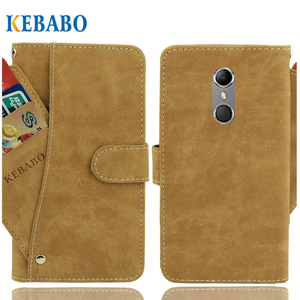 

Vintage Leather Wallet Vodafone Smart N9 Case 5.5" Flip Luxury 3 Front Card Slots Cover Magnet Stand Phone Protective Bags