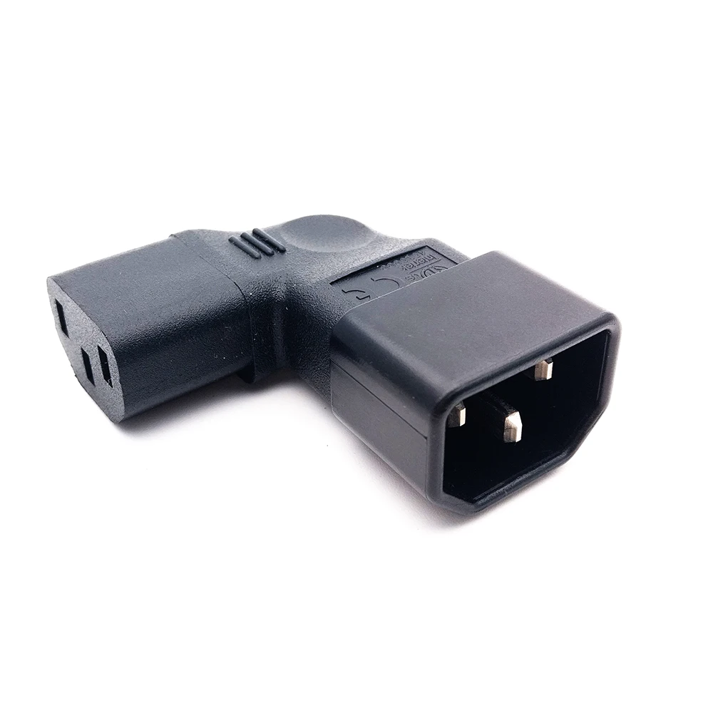 Right Angle Adapter IEC 320 C13 мама к C14 папа PDU Угловые кабели питания, IEC C13 угловой адаптер, шнур питания угловой адаптер - Цвет: Right Angle Adapter