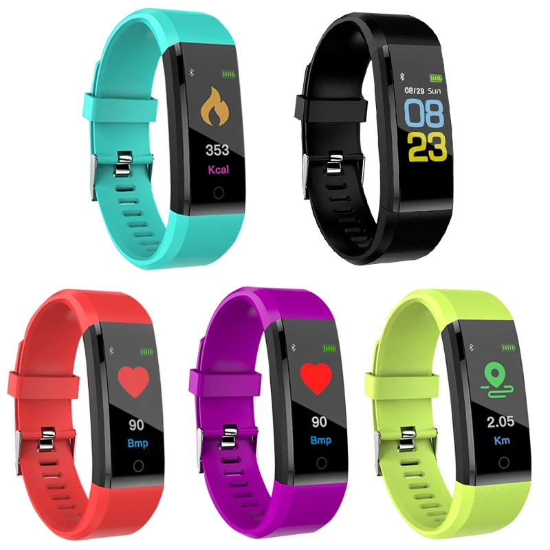 Смарт-браслет сердечного ритма крови Давление Smart Band Фитнес трекер Bluetooth Smartband